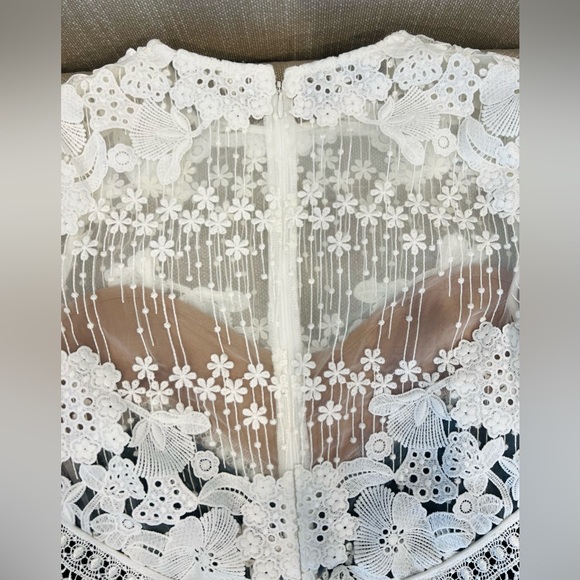 Self-portrait lace mini dress - Picture 4 of 6